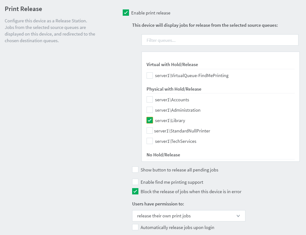 Enabling Find Me Printing support